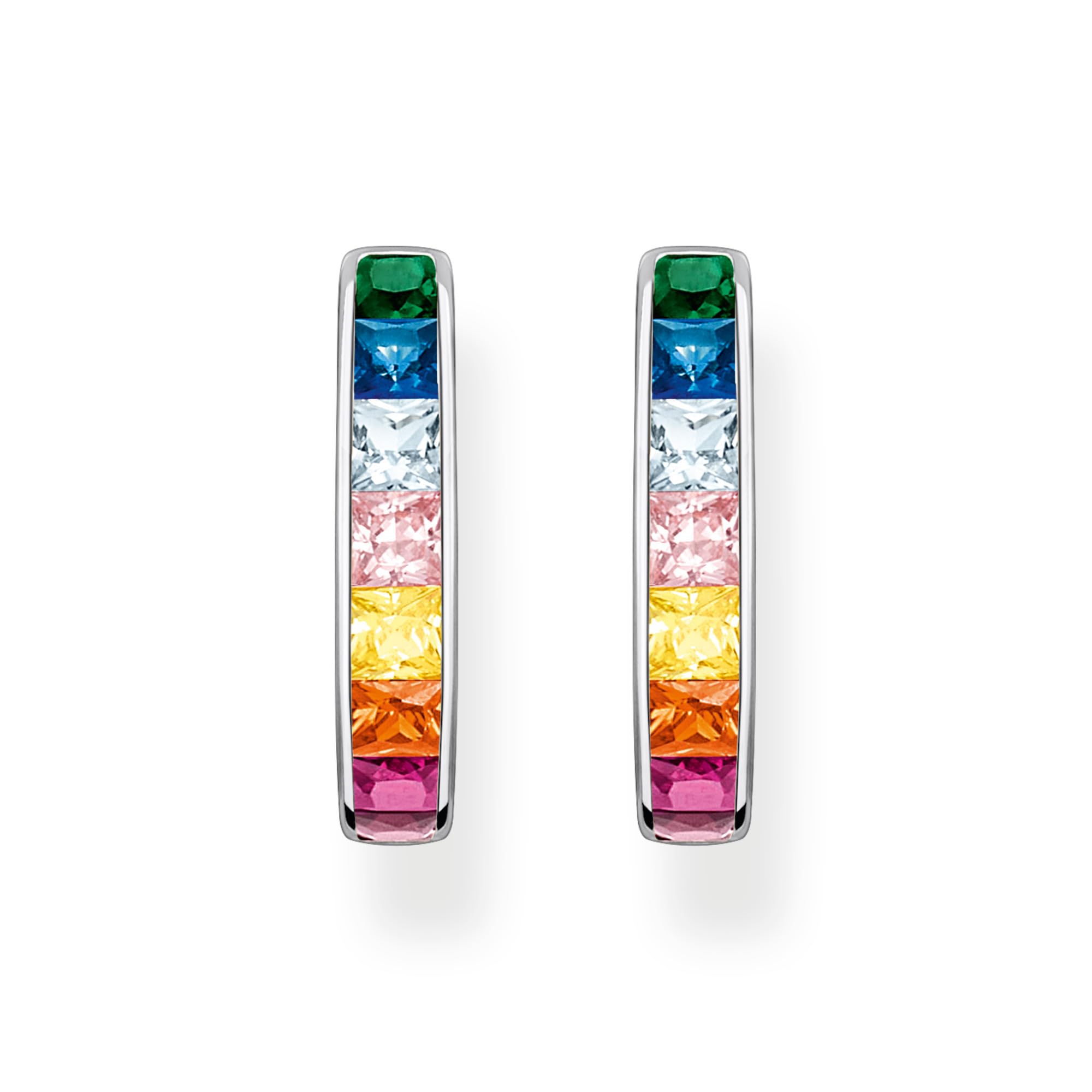 Thomas Sabo Thomas Sabo Damen-Creolen 925er Silber Glasstein