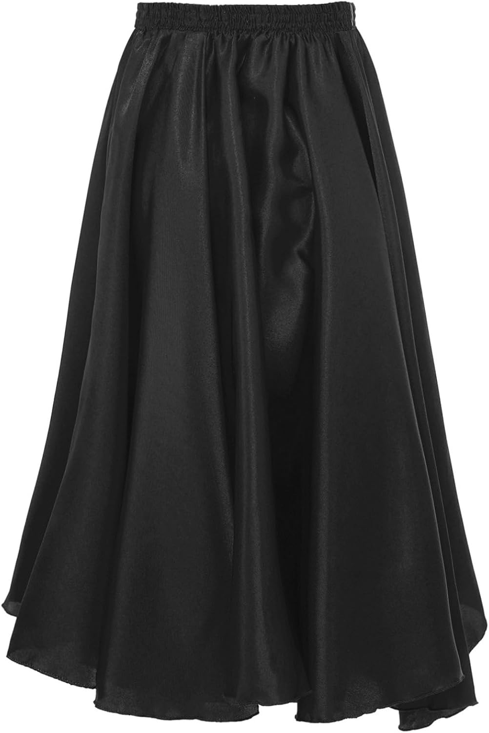 Kids Girls Latin Ballet Character Skirt Ballerina Long Swing Skirt Lyrical Liturgical Flamengo Performance Dancewear