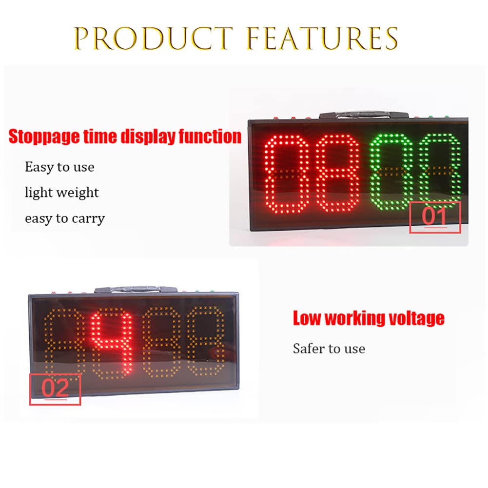 Tabellone segnapunti per sostituzioni di Calcio, tabellone segnapunti elettronico a LED, tabellone per sostituzioni elettroniche per Calcio su Un Lato, Attrezzatura per Giochi di Allenamento