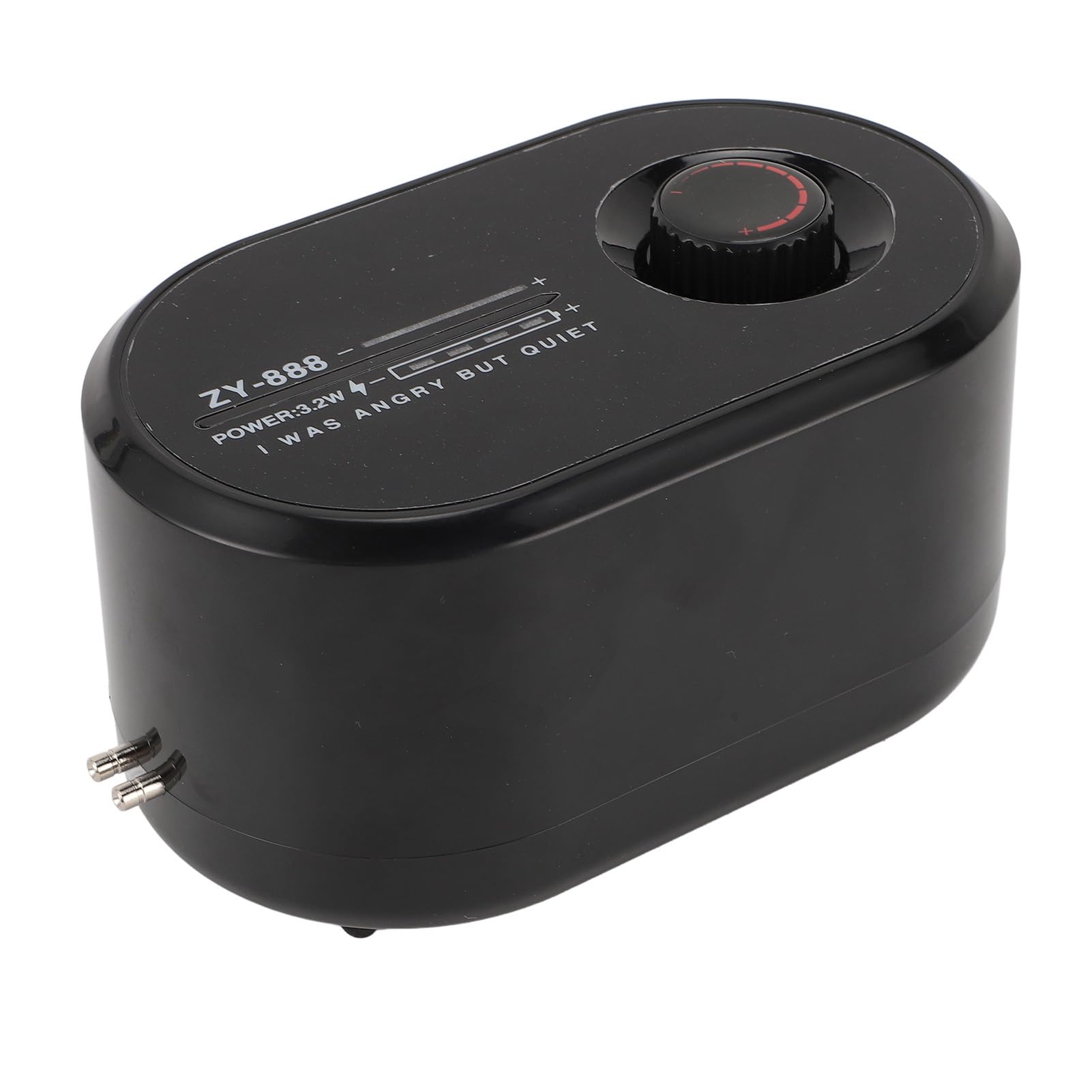 Bomba de Aire para Acuario, Silencioso y Ajustable, Burbujeador de Acuario para Pecera para Pesca Al Aire Libre, Transporte de Peces, Batería Eficiente de 4400 MAh, Potente Bomba