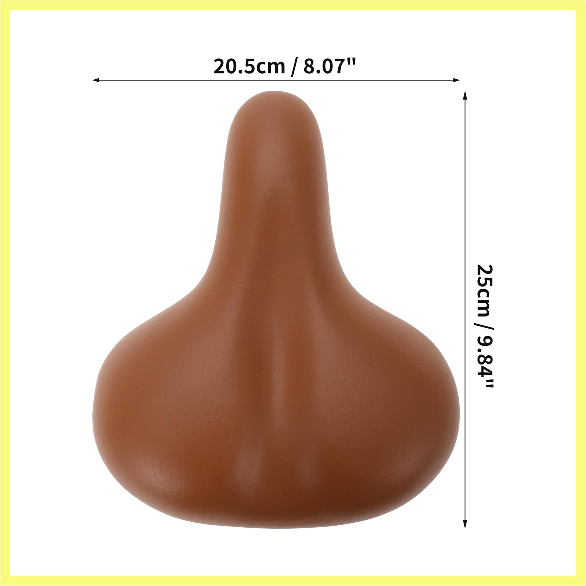 QUARKZMAN 1 Juego De Sillín De Bicicleta Sillín De Bicicleta Impermeable De Poliuretano con Herramientas Sillín De Bicicleta Cómodo con Absorción De Impactos Marrón