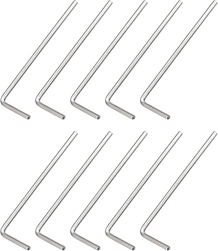 DMiotech Paquete de 10 llaves hexagonales de 116 pulgadas, brazo en forma de L para reparación de kits de impresoras 3D