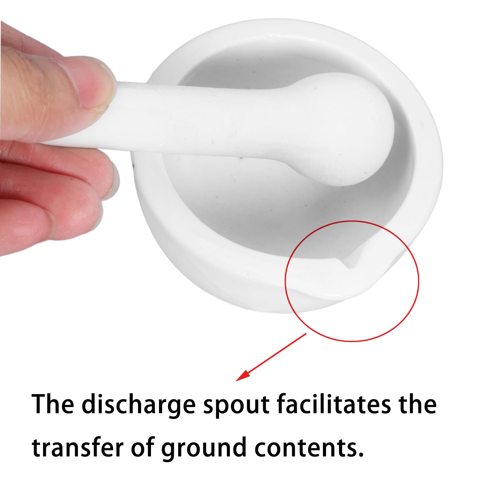 2 Pièces 55ml, 80ml, Mortier Pilon Cuisine, Pilon Cuisine, Mortar and Pestle, Petite Taille, Matériau Céramique, pour les Épices de Cuisine et le Broyage en Laboratoire