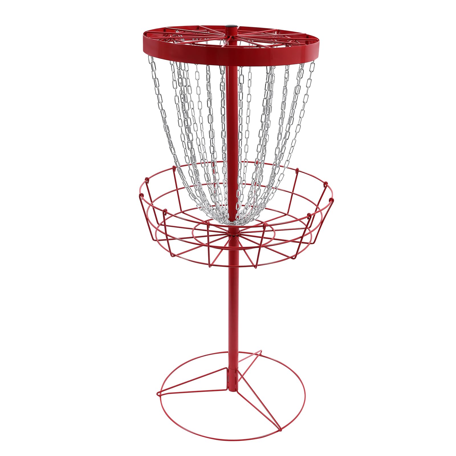 Disc Golf Korb Tragbar, Disc Golfkörbe, Leichtes Discgolf-Ziel mit Ketten, Stark und Stabil für Putting-Übungen, Outdoor-Spaß, Heimkurse
