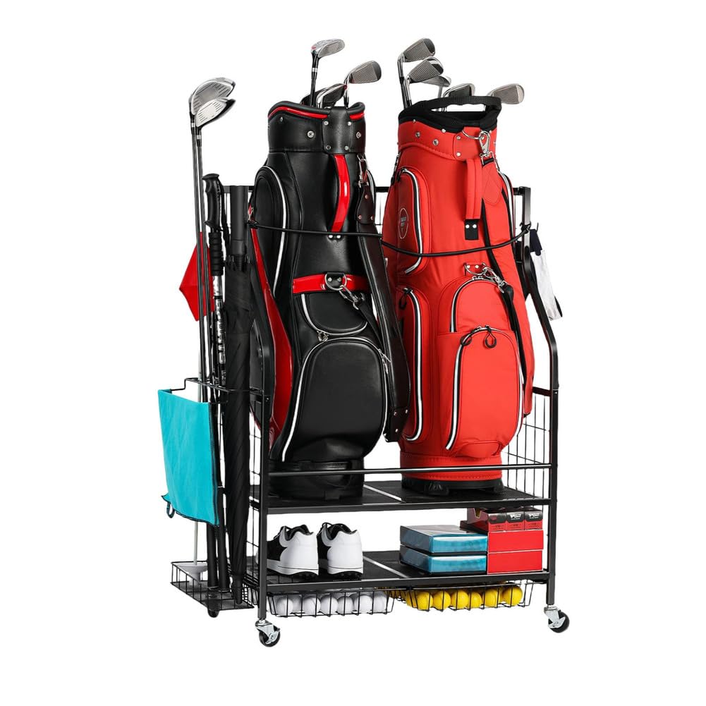 Rangement pour sac de golf et jouets d'enfants d'intérieur et extérieur 87x40x104cm