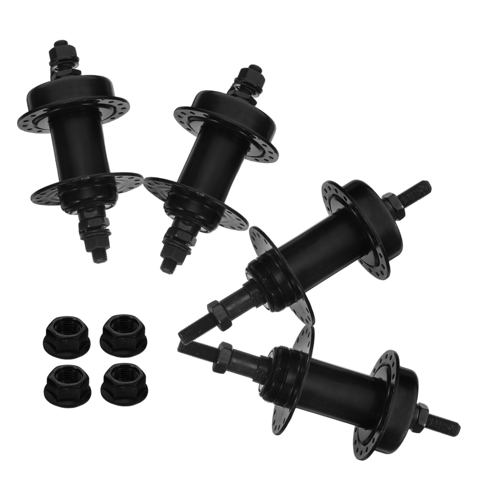 BESPORTBLE 2 Pares de Bujes de Bicicleta y 36 Orificios con Eje Hueco de Hierro Buje de Freno de Disco Delantero y Trasero con Liberación Rápida para Bicicleta de Ciclismo