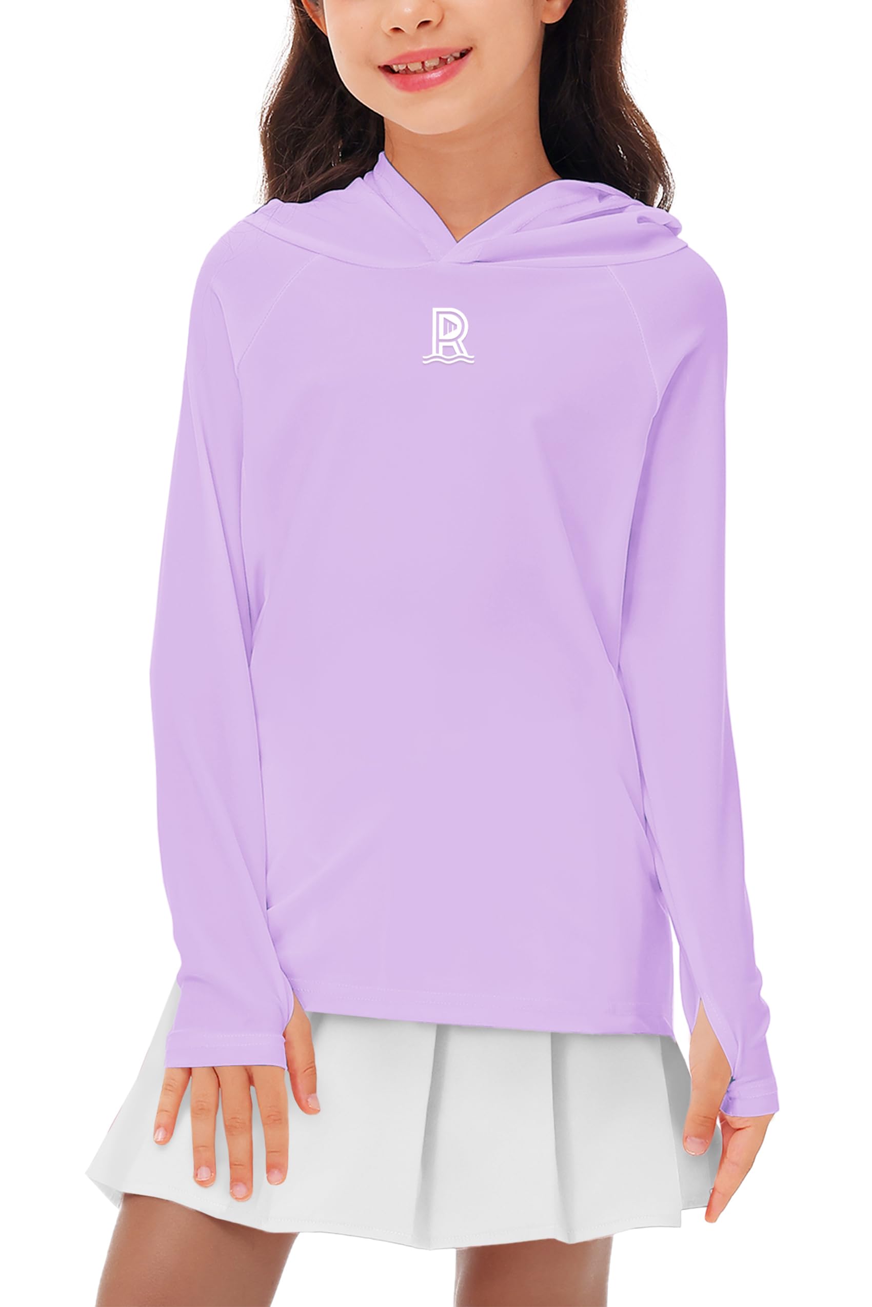 Remimi Kids Sun Shirt Rash Guard Quick Dry Sun Protection Athletic Hoodie Hiking Shirts 3-12 Years
