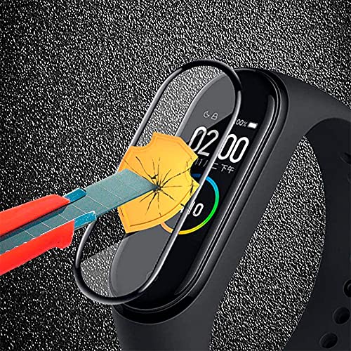 Kit 2x Películas 5D Bordas Compatível Xiaomi Mi Band 6 Anti Riscos + Kit Aplicação [Coronitas Acesso