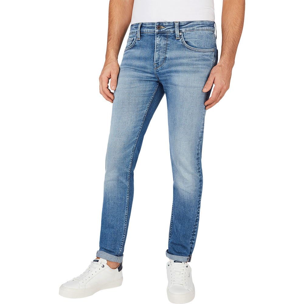 Pepe Jeans Men's Slim PM207388 Jeans, Blue (Denim-HT0), 36W / 32L