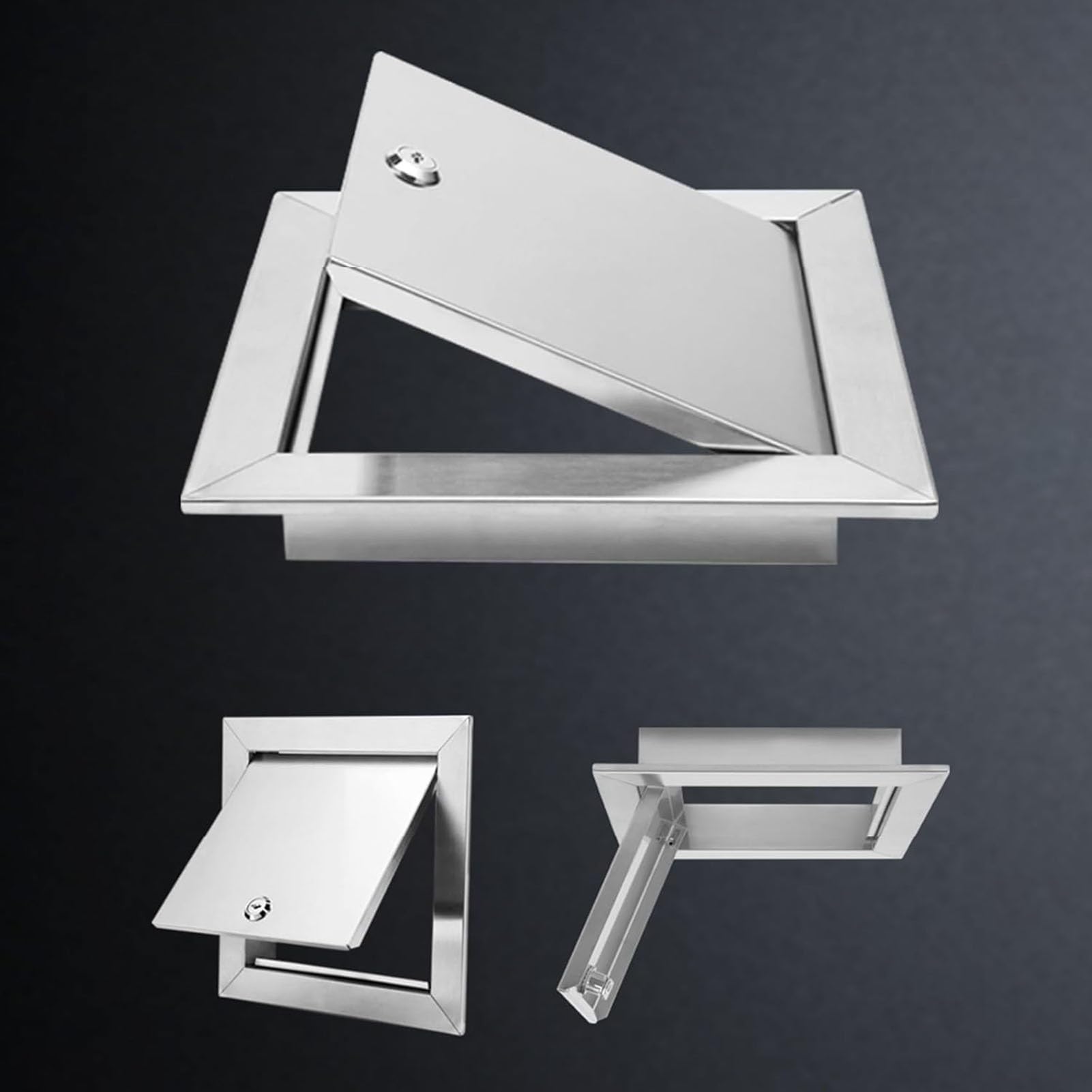Porta di accesso impermeabile di alta qualità con serratura, 20 x 55 cm / 7.9x21.7in, per installazione su cartongesso, perfetta per cucina e bagno