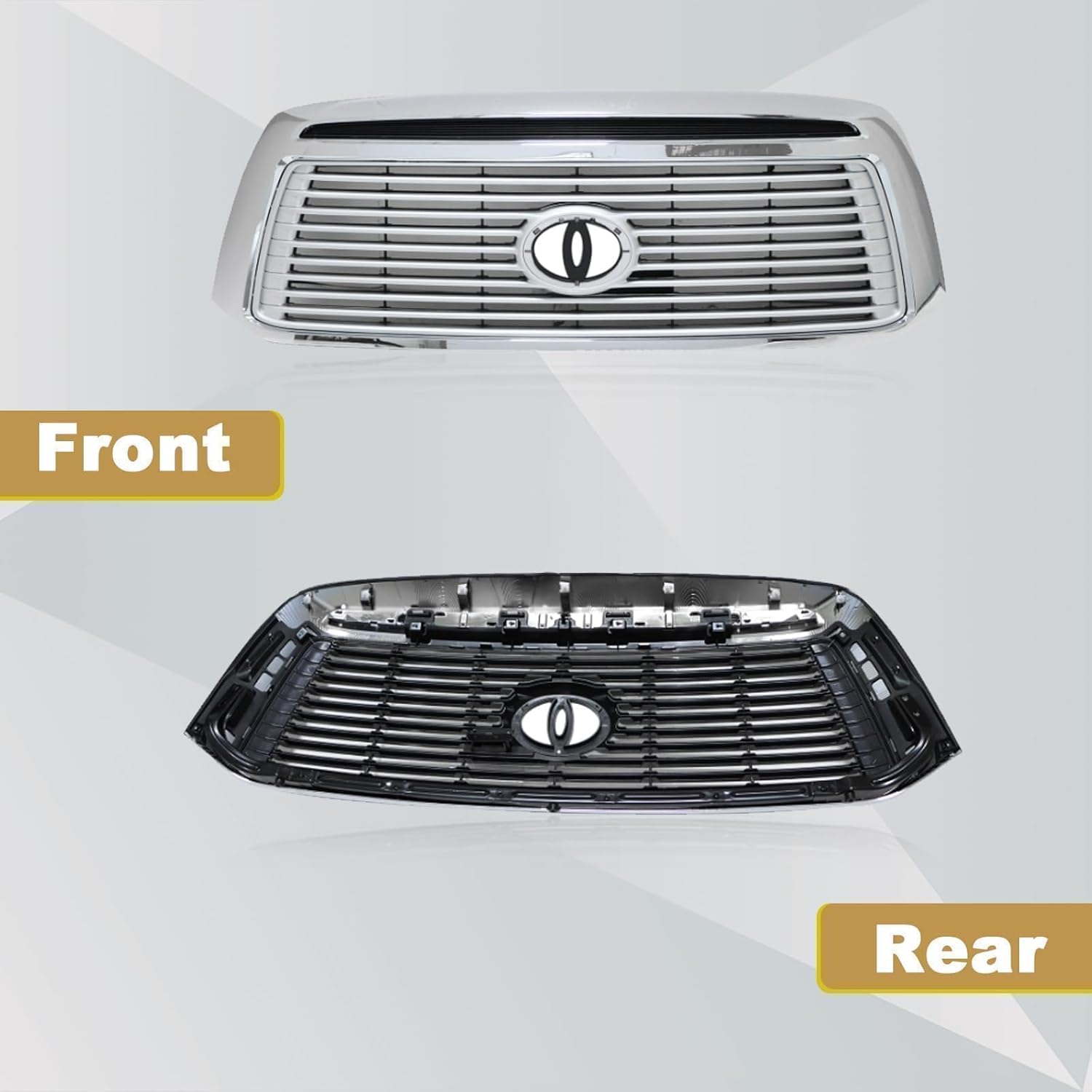 SecosAutoparts Bumper Upper Grille Front Compatible with Toyota Tundra 2010 2011 2012 2013 Replace# 531000C240, TO1200345