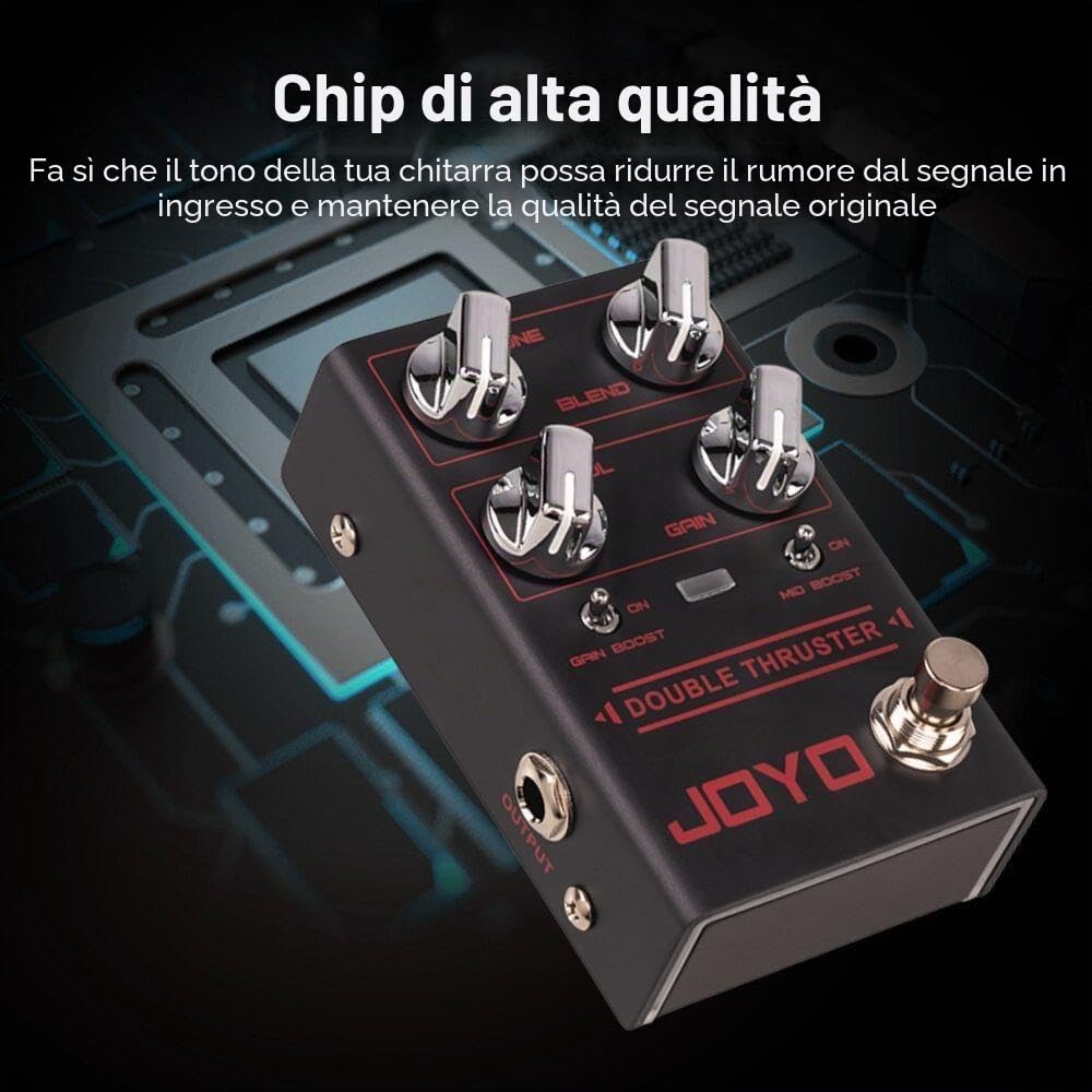 JOYO-R20 King of Kings pedale di distorsione/overdrive/distorsione a doppio canale
