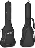 Vista 14 de Donner - Funda para guitarra acústica de 40 a 41 pulgadas, acolchado de esponja de 5 mm de espesor, nailon Ripstop 600D resistente al agua, funda