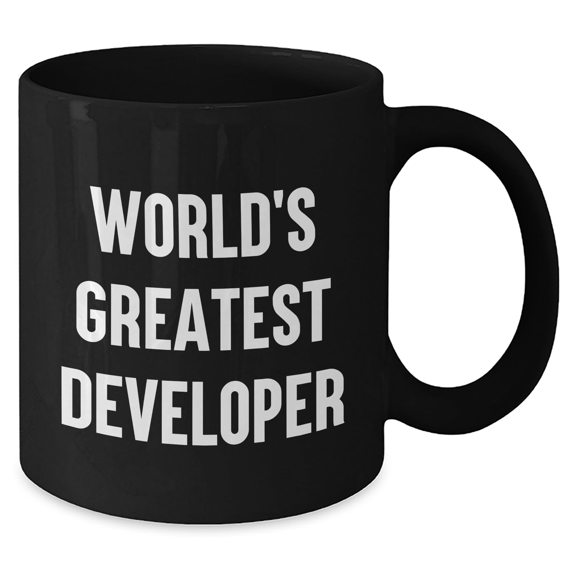 Developer Gifts from Men for World's Greatest Developer Christmas Unique Gifts, Quote Inspired Black Coffee Mug, Funny Developer Mug, Developer Gifts for Him, Developer Gifts for Christmas