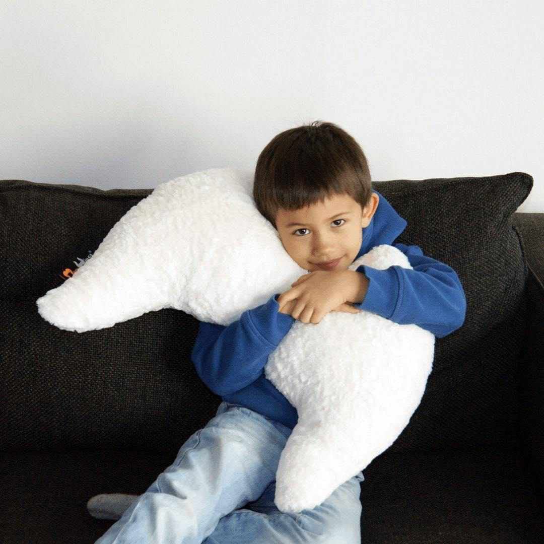 Flügelkissen, Grace (S) Naboa - Bezug und Füllung. Dekokissen vom Designer, Ergonomisches Kissen, Nackenkissen, Lendenwirbelkissen, Lesekissen, Kuschelkissen
