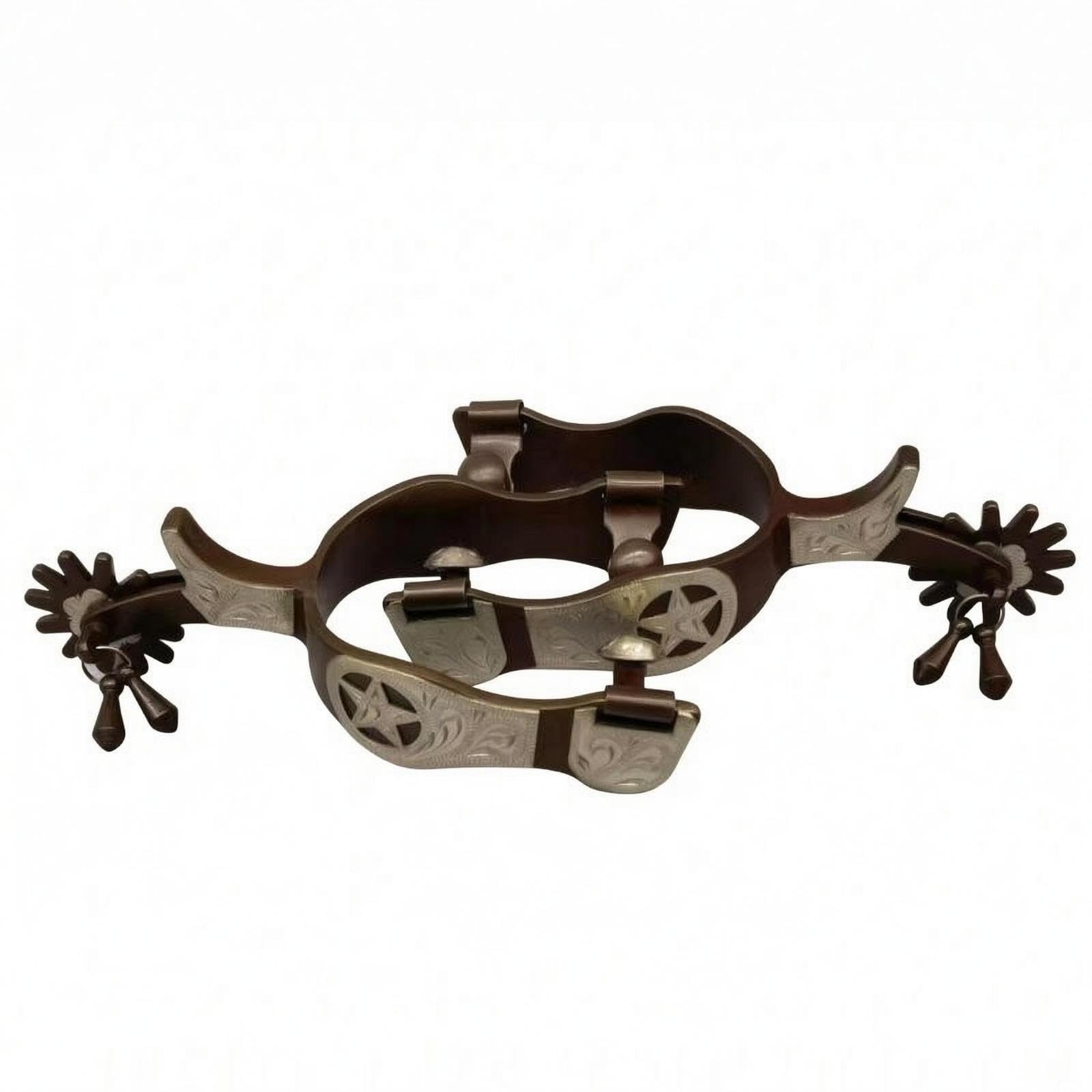 HEAVENGLOW Horse Riding Aids Dark Rotating Wheel Riding Aids Silver-Toned Boot Goad | Horse Boots | Horse Wear | Equestrian | Outdoor Sports-image-27