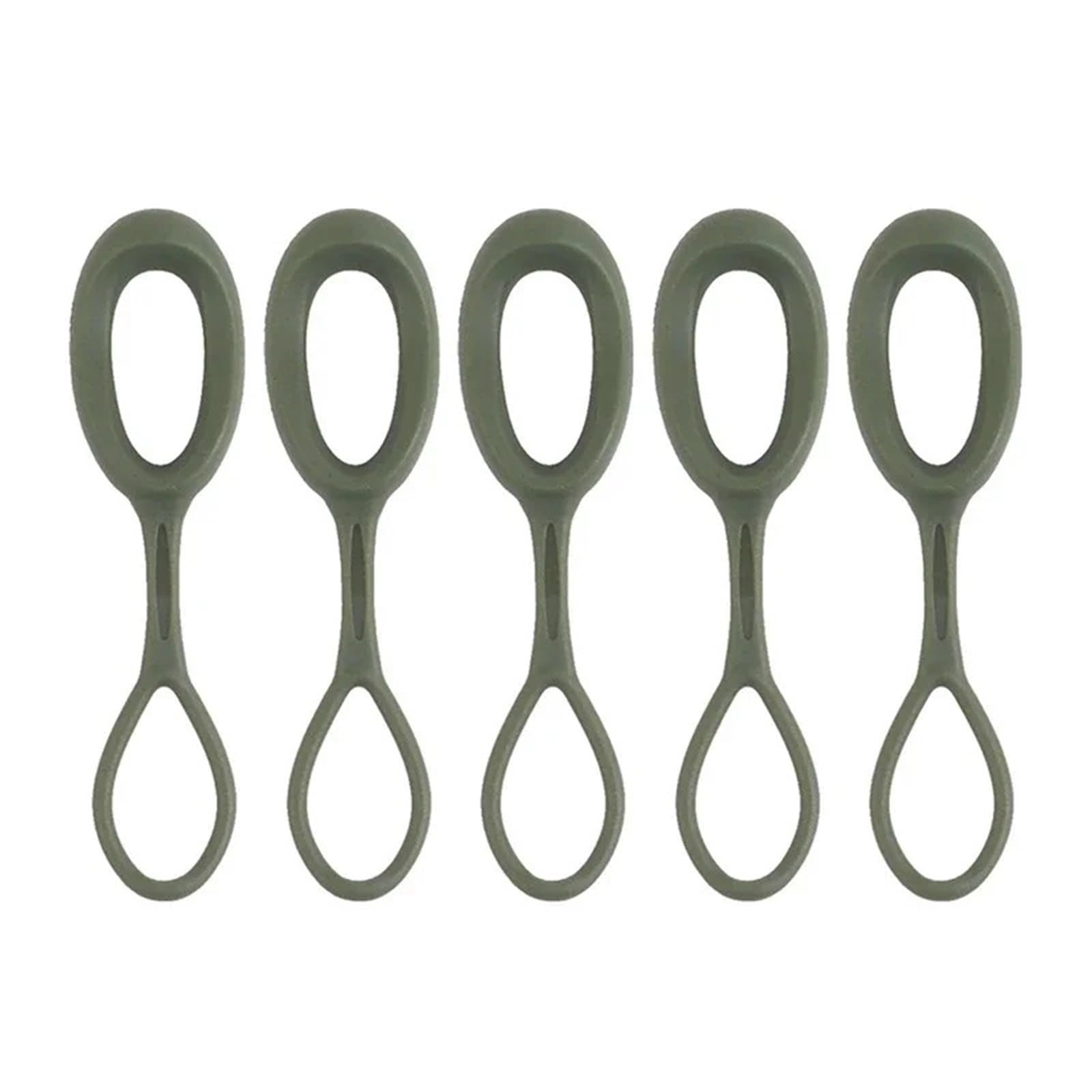 Tiradores de cremallera, 50 tiradores de cremallera, repuesto de elastómero termoplástico, extensión de cordón, pestaña de cremallera, accesorios para bolsas de bricolaje (verde)