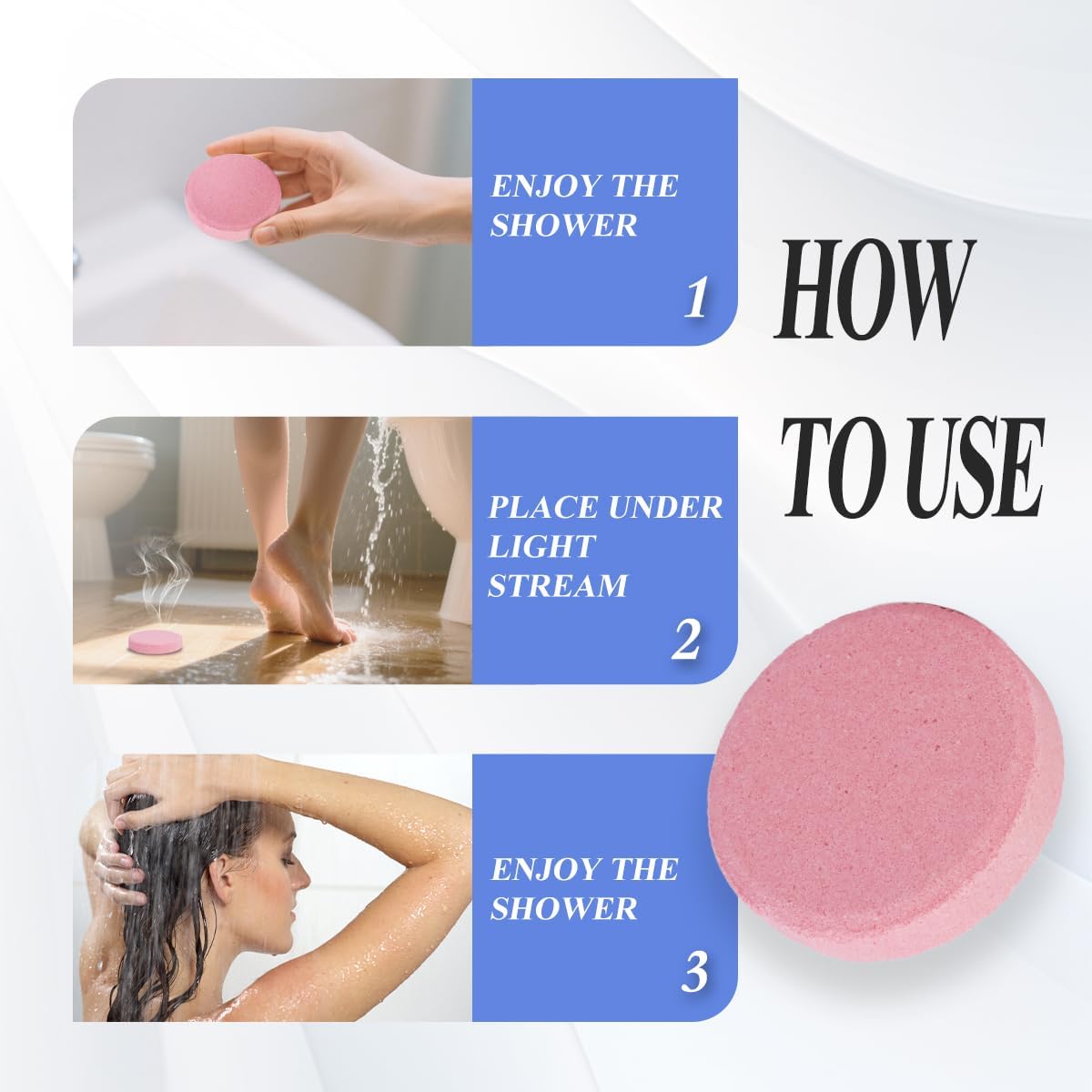 Shower Steamers Aromatherapy Vapor Shower Tablets: 10 Packs Shower Bombs Birthday Gifts for Women Men Relaxation Lavender