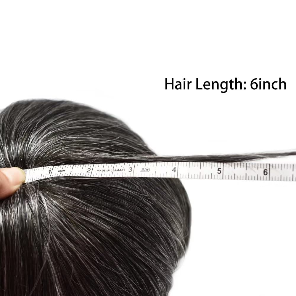 Perruque Homme Cheveux 100% Synthétique Noir - Jacques 1B, Raie Libre, Courte