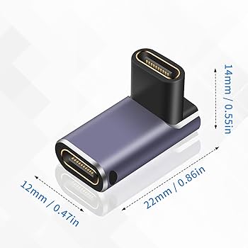 Amazon.co.jp: Poyiccot USB C メス メス 中継アダプタ L字 L型
