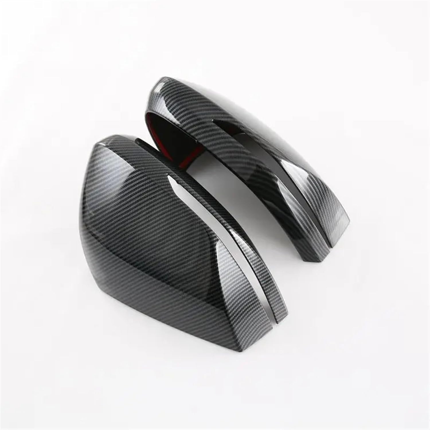 Compatible For Kia Sportage NQ5 2021 2022 Rearview Side Mirror Cover Wing Cap Exterior Door Rear View Case Trim Sticker Carbon Fiber Look