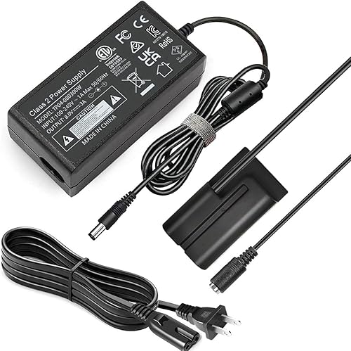 UORLEN NP-F550 Kit adaptador de fuente de alimentación para Sony NP-F980 F950 F770 F570 F550 para alimentar tu luz LED y monitor V AC-VL1 SC55 TR516