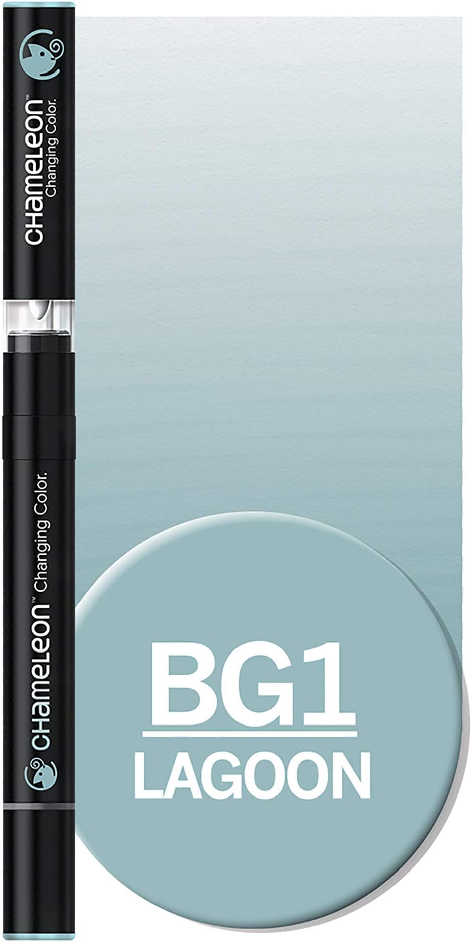 Chameleon Alcohol Marker Pen with Blending Top for Multiple Tones (Lagoon BG1)