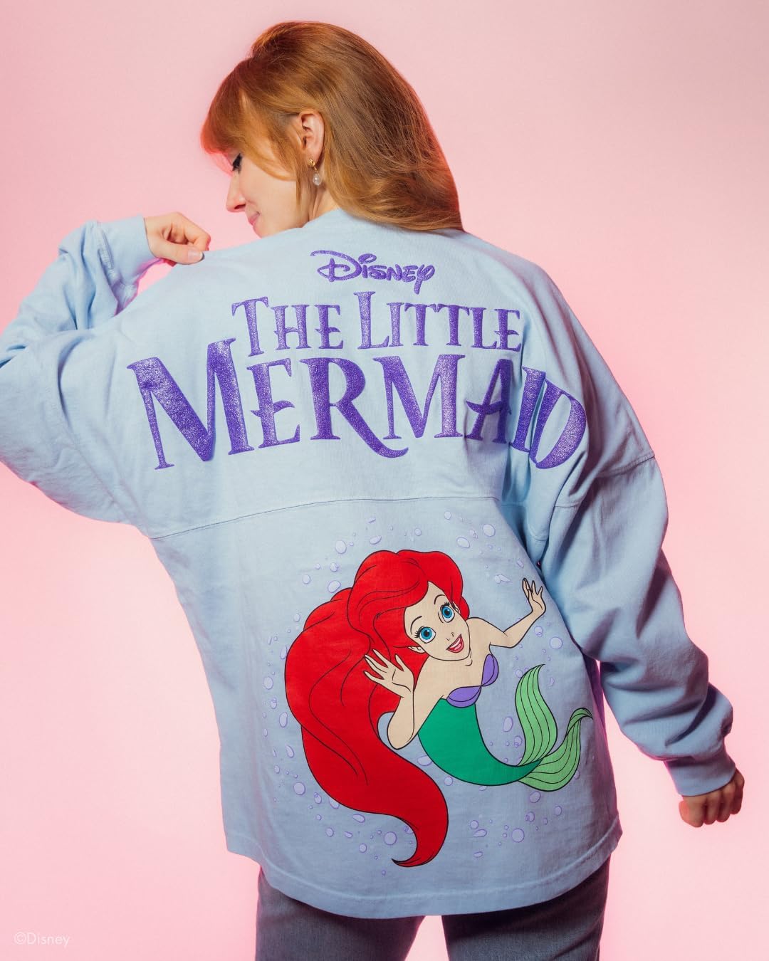Spirit Jersey, Official Disney Princess Collection, Long Sleeve Oversized Pullover Shirt, Unisex, Relaxed Fit, 100% Cotton - Image 2
