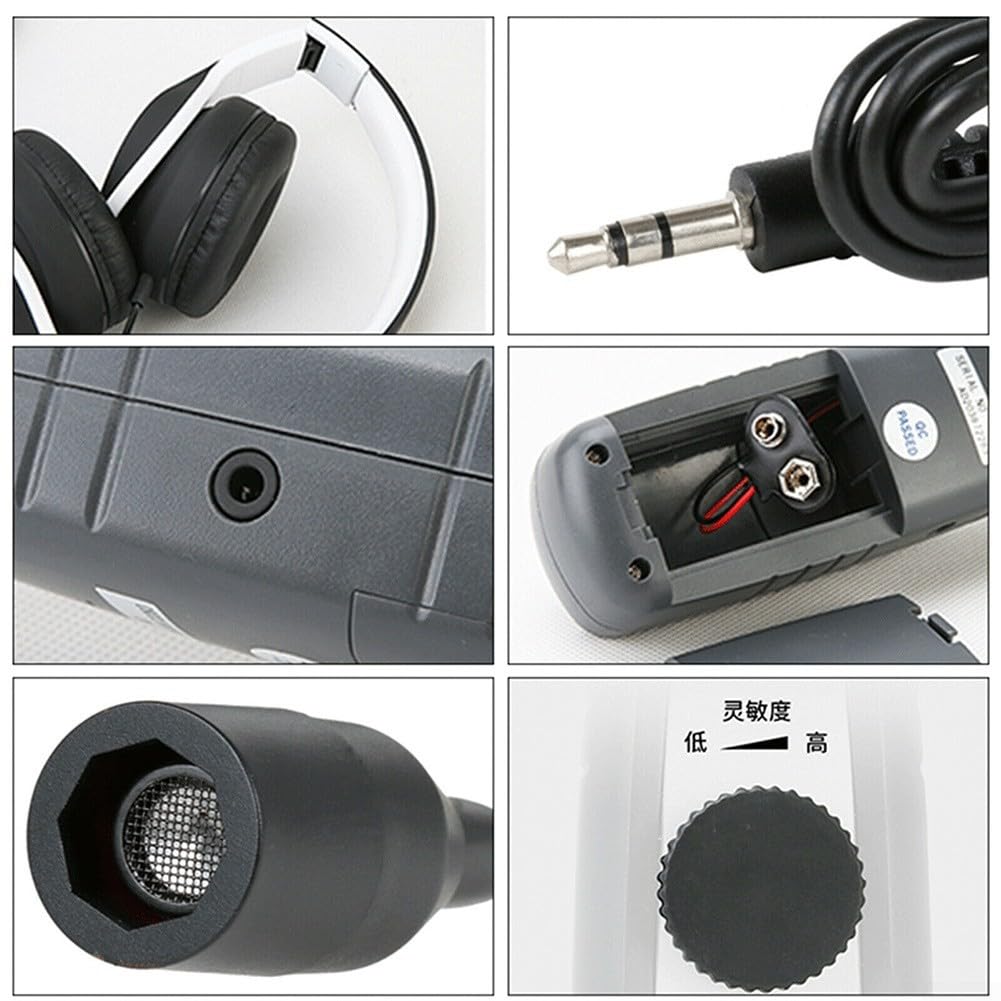 Detector de fugas de vacío ultrasónico para HVAC y automoción, detector de fugas, medidor de fugas de presión de aire, agua, gas, herramienta de diagnóstico de vacío