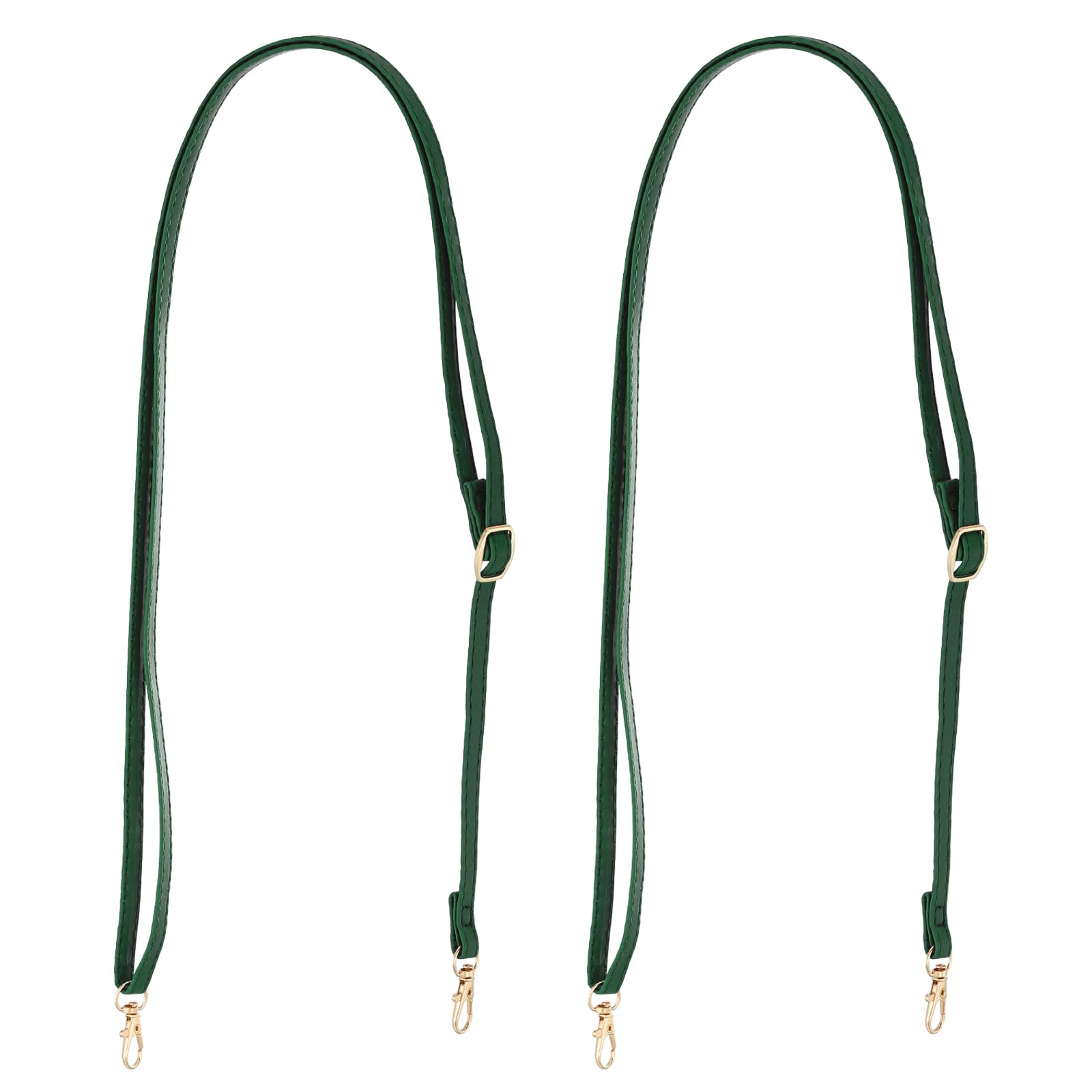 PATIKIL Leather Adjustable Purse Handle Strap, 26 to 47 Inch DIY Handbag Replacement for Clutch Bag Repair Accessories in Olive Green
