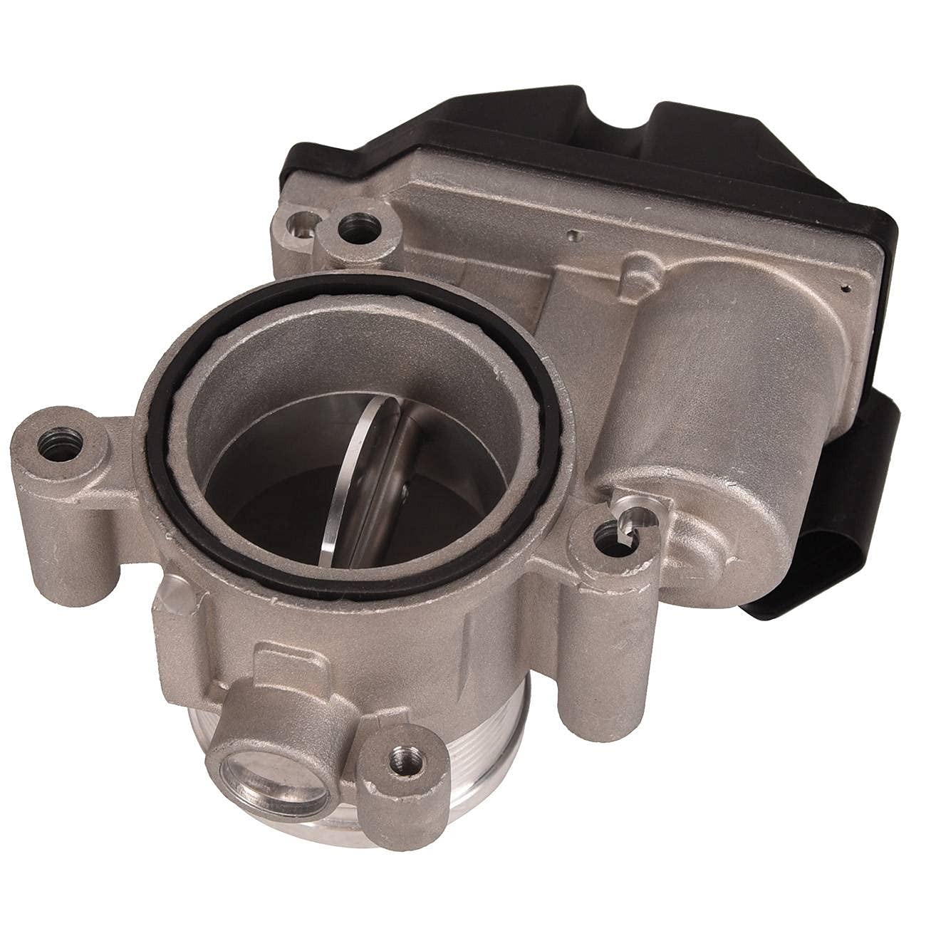 Bapmic Steuerklappe, Luftversorgung Drosselklappenstutzen Drosselklappe 03L128063 Ersatz für A-udi A3 A4 V-W Passat 2.0 TDI