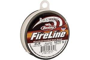 FireLine The Beadsmith by Berkley - Micro-Fused Braided Beading Thread for Jewelry Making