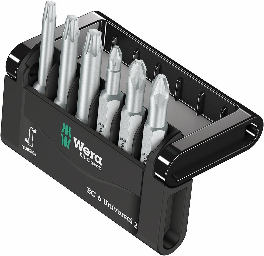 BIT-Check 6 Universal 2 BITS for Slotted/PH/PZ Screws