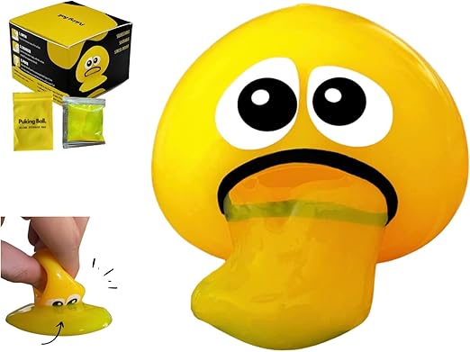 Puking Ball® - Patented, Non-Toxic, Fidget Toy, Stress Ball, Slime, Sensory Toy for Kids Adults