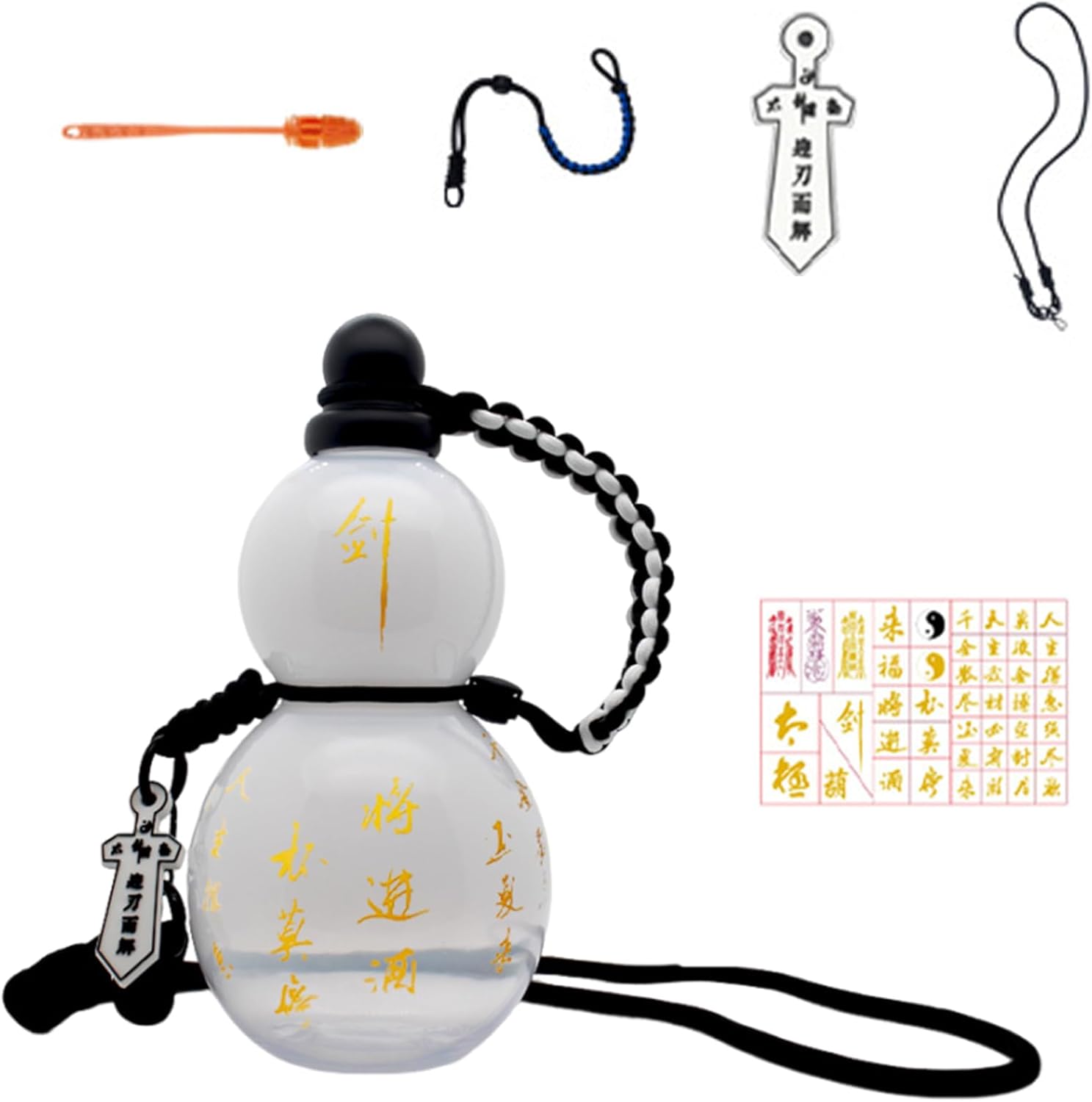 800ml Portable Gourd Sports Water Bottle Travel Water Cup Outdoor Sports Water Kettle Large Capacity Wine Bottle