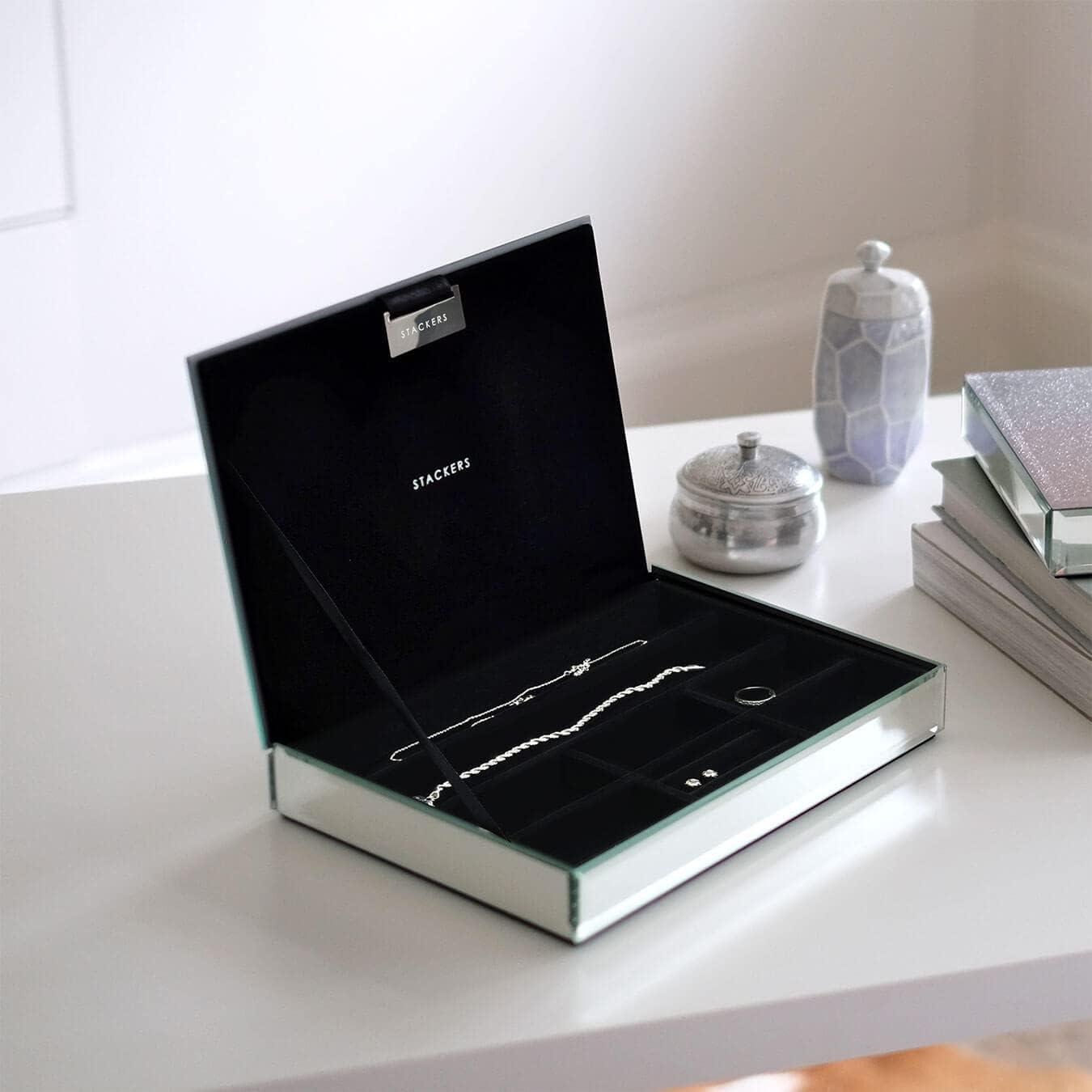 Stackers Mirror Glass Classic Jewellery Box Lid - Image 3