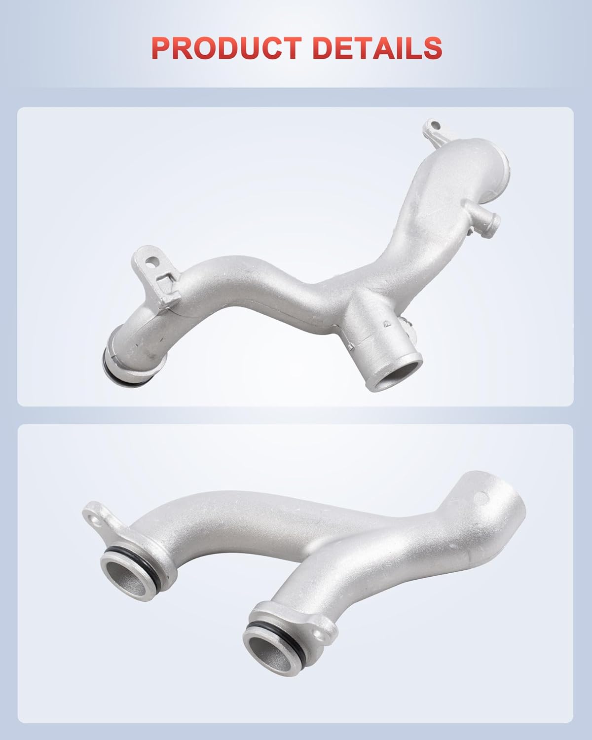 (Fit 3.0L Only) Aluminum Coolant Water Pipe System Kit, Compatible with Land Rover LR4 Discovery Range Rover Sport Velar, Jaguar XF XJ XE F-Type F-Pace, Replace# LR090630 LR092992 AJ813917
