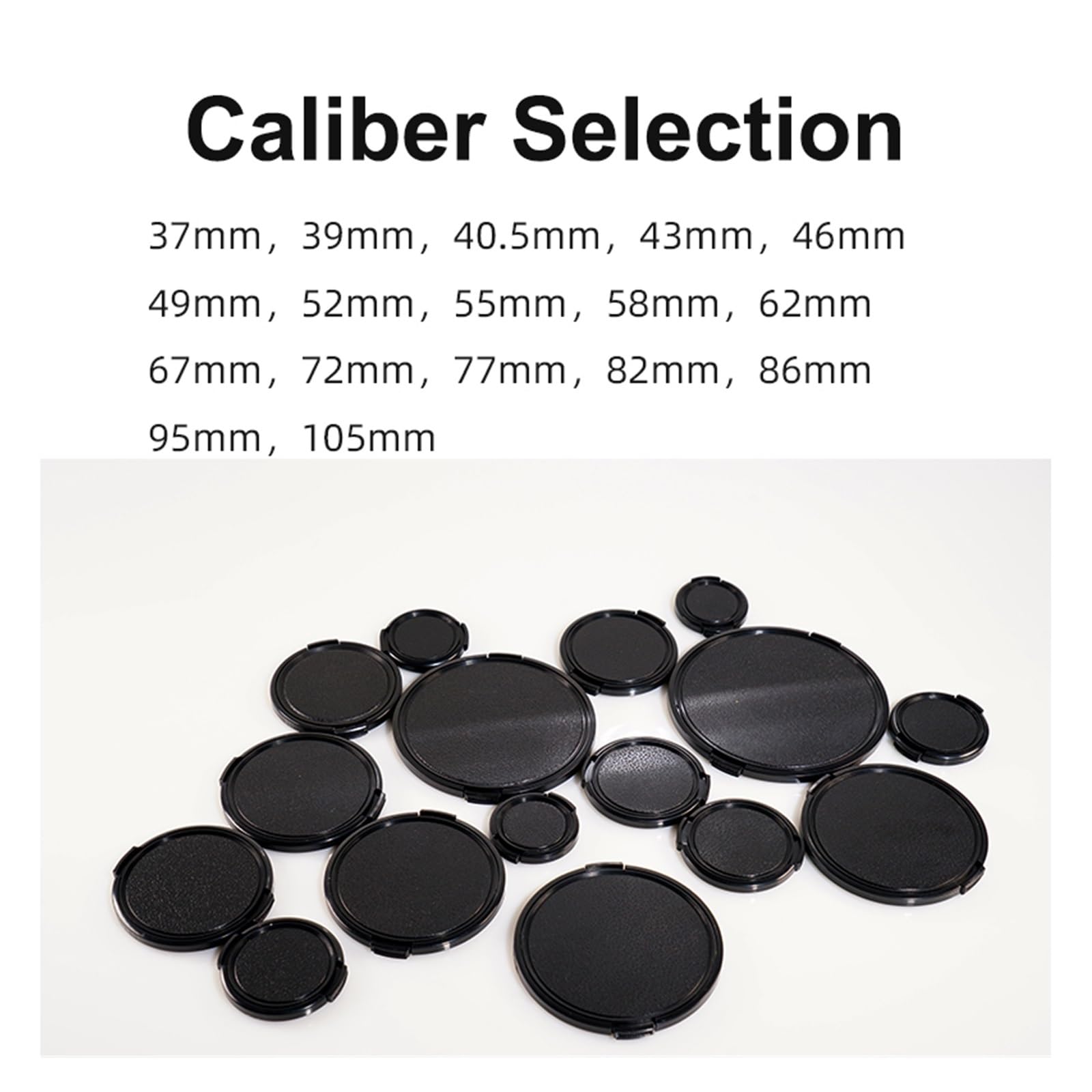 Capuchon de Protection Universel for Objectif d'appareil Photo Multi-Tailles