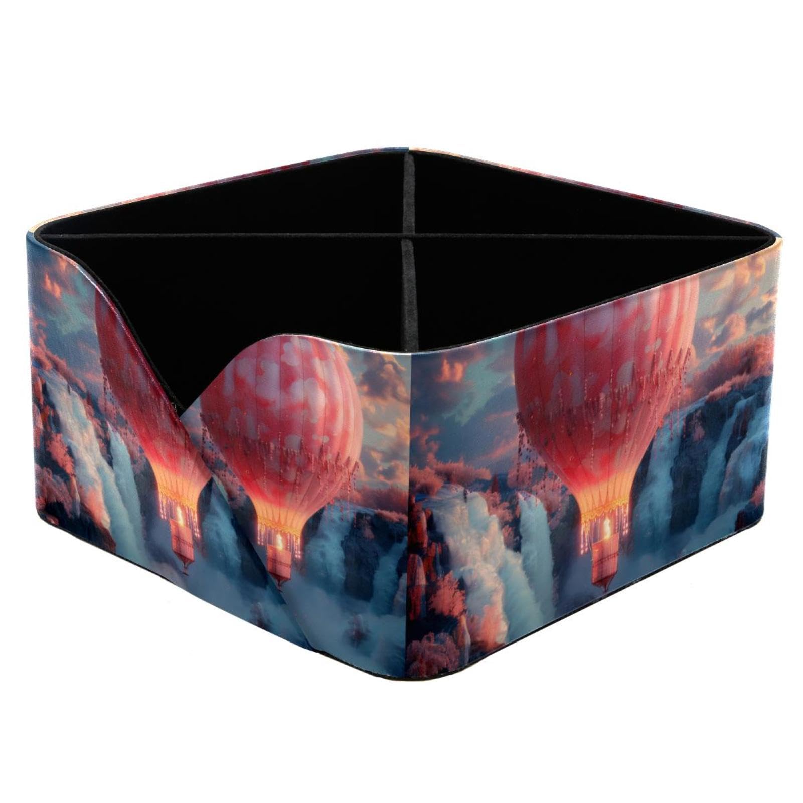 Porte-stylos rectangulaire boîte de rangement bureau cosmétiques rose