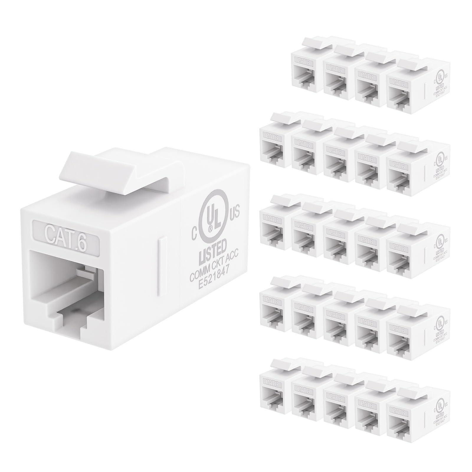 Amazon.com: VCE UL Listed 25-Pack RJ45 CAT6 Keystone Coupler