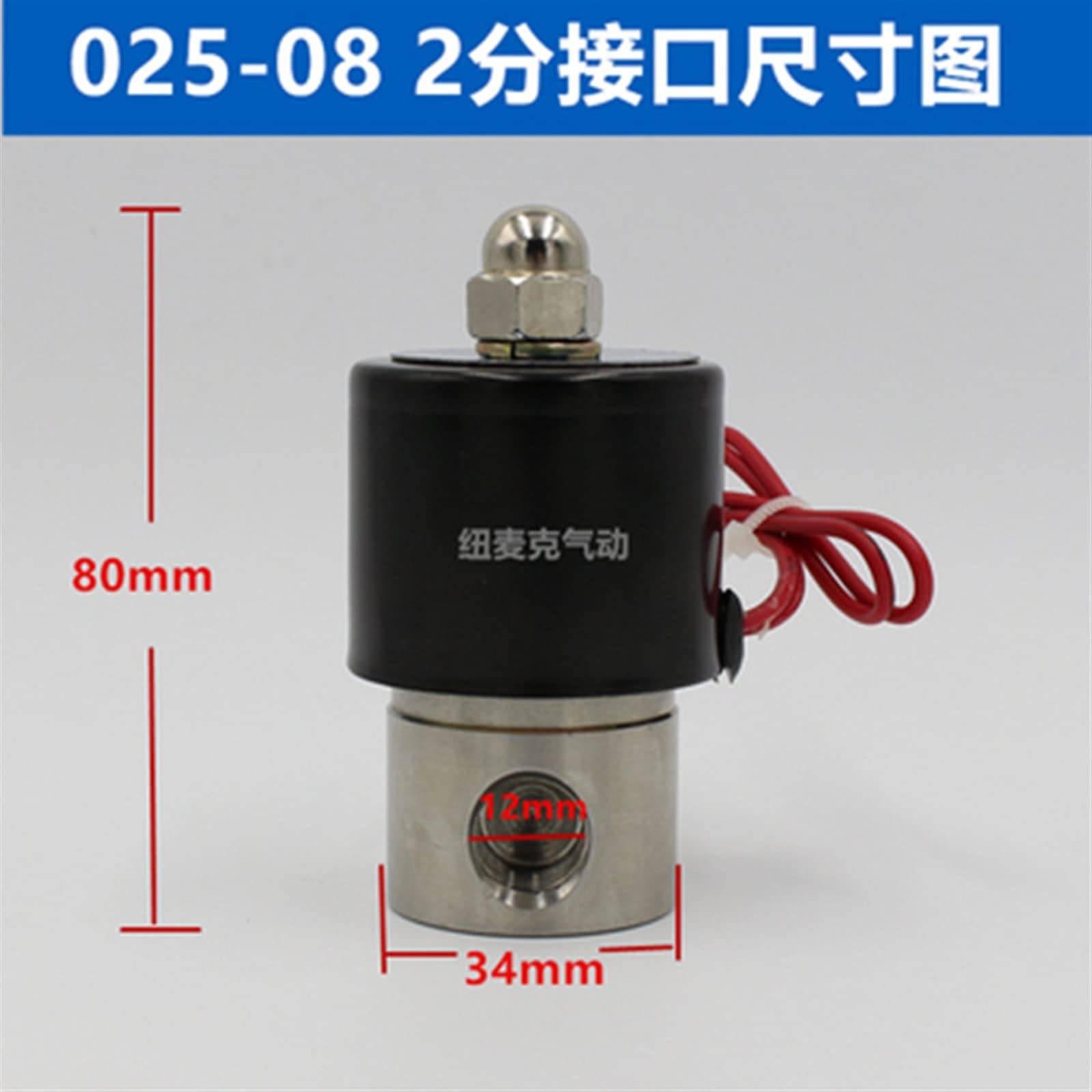 Elektryczny zawór elektromagnetyczny ze stali nierdzewnej 1/4 "3/8" 1/2 "3/4" 1 "normalnie zamknięty pneumatyczny do wody olej powietrzny gaz 12V/24V/220V/110V(Ac220V, DN10)