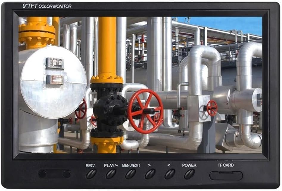 Cámara para revisar tuberías de drenaje con monitor de 9 pulgadas y grabación DVR
