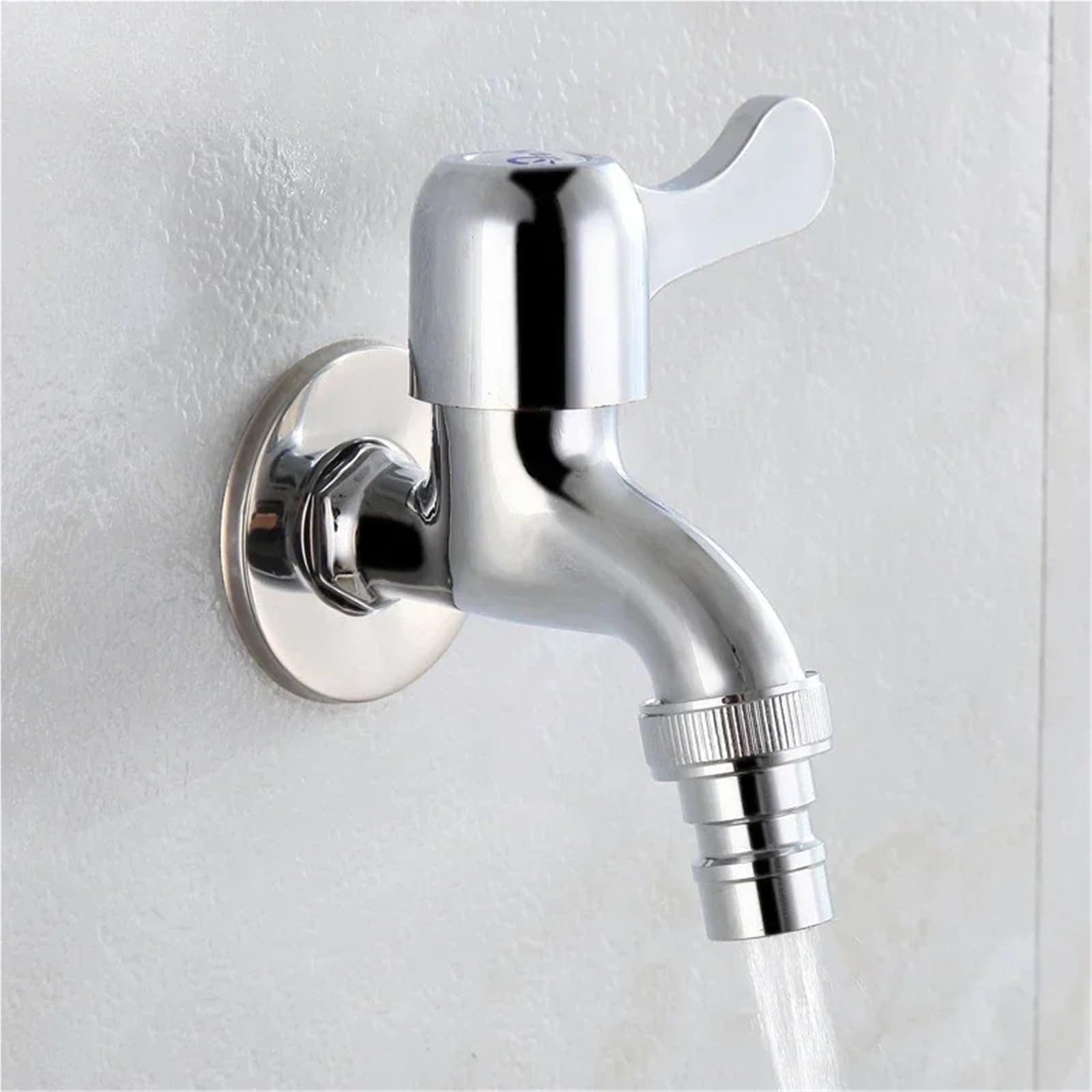 Grifos para Lavadora, Grifo de Cobre empotrable en la Pared, núcleo de válvula, Lavadora, Entrada de Agua de 4 Puntos de 1/2 "para grifos de Piscina para fregona doméstica (Boca Afilada)