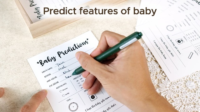 STOFINITY Baby Predictions & Advice Cards - Baby Shower Game, Boho Keepsake, Gender Neutral