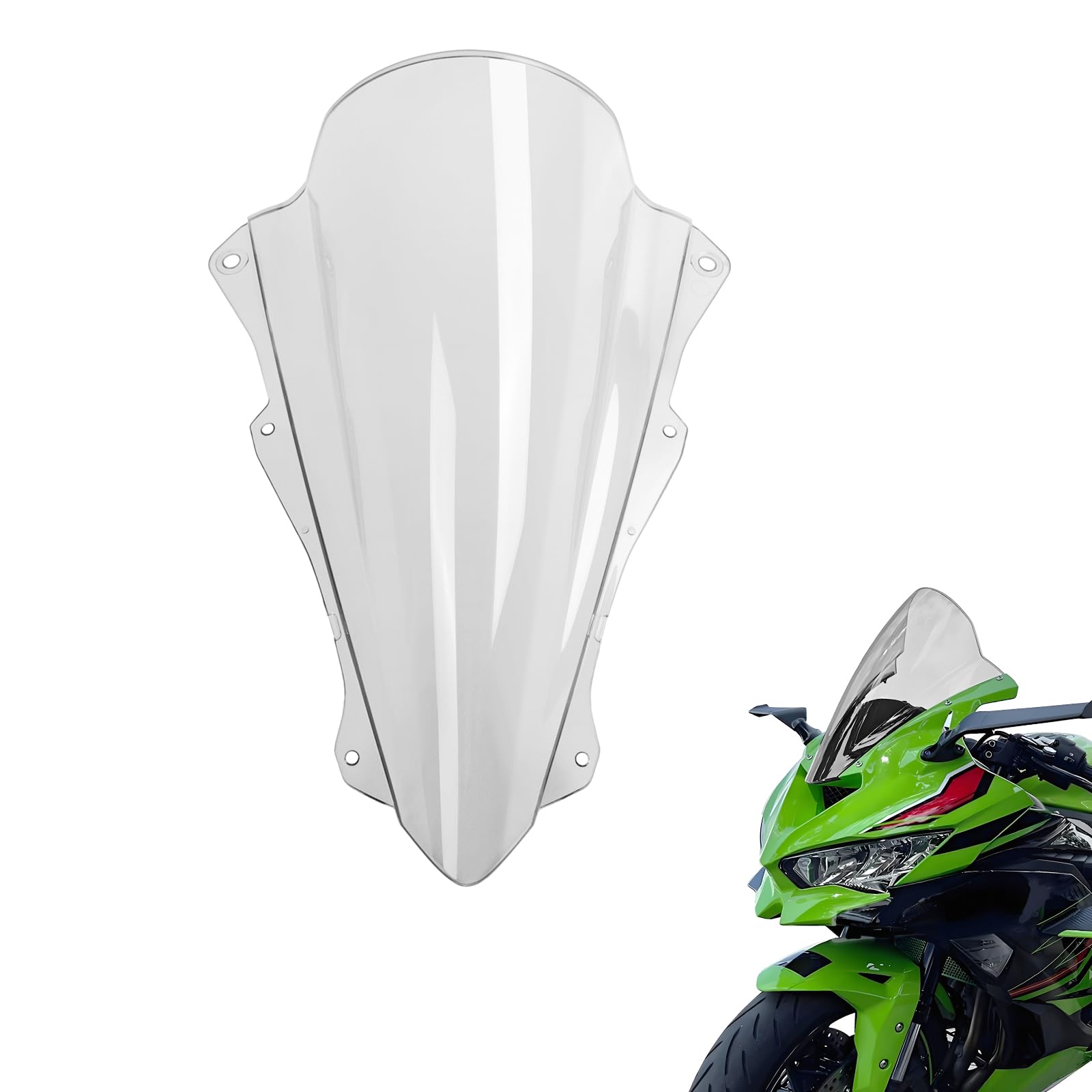Przednia szyba motocyklowa, osłona przeciwwiatrowa, spojler do Ka&wa&sa&ki ZX4R ZX 4R ZX4RR ZX 4RR ZX25R 2021-2025 (przezroczystość)