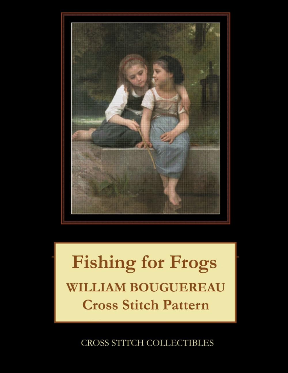 Fishing for Frogs: William Bouguereau Cross Stitch Pattern