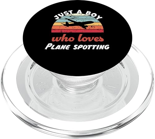Miniatura 7 de Just A Boy Who Loves Plane spotting Kids Plane spotting Boys PopSockets Standard PopGrip