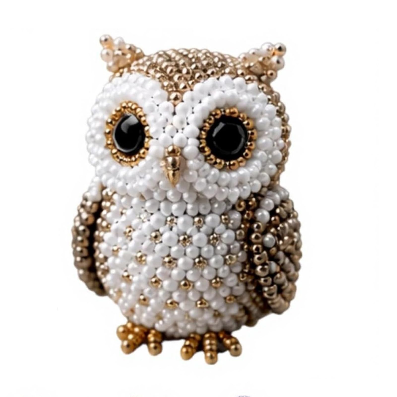 ZhzeYun 3D Animal DIY Beading Kit, Cute Tiny Beaded Animal Craft Set, Beginner Friendly Bead Art for Teens Adults Stress Relief Handmade Gift Owl