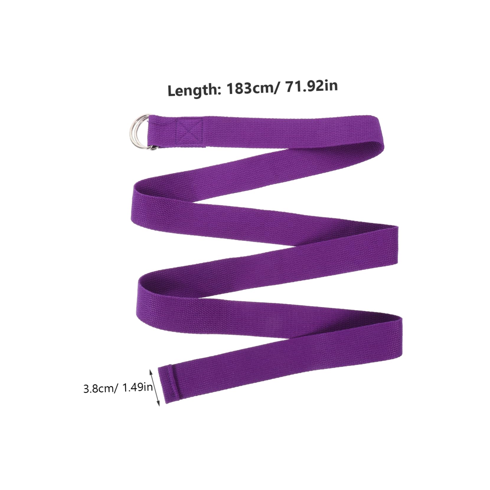 ibasenice 5Pcs Non Elastic Yoga Strap Multi Purpose Fitness Band for Stretching Flexibility and Muscle Activation Durable Design for Home Workout and Gym Supply