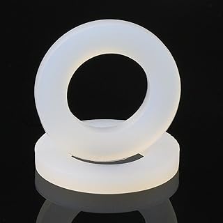 20 Pack 1/2" Silicone Plumbing Washers - Universal Sealing Gaskets for Kitchen Faucets, Shower Hoses, Toilet Pipes, Tank Connectors, Bulkhead Fittings & Flange Replacements